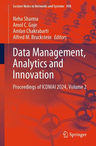Cover image: Data Management, Analytics and Innovation 9789819732449