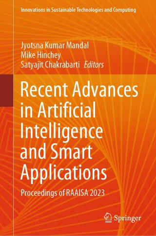 Imagen de portada: Recent Advances in Artificial Intelligence and Smart Applications 9789819734849