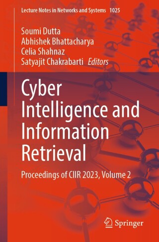 Cover image: Cyber Intelligence and Information Retrieval 9789819735938