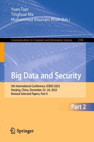 Titelbild: Big Data and Security 9789819743896