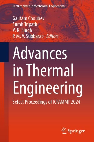 Imagen de portada: Advances in Thermal Engineering 9789819744992