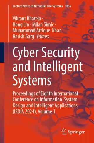 Cover image: Cyber Security and Intelligent Systems 9789819748914