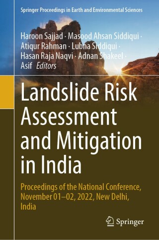 Cover image: Landslide Risk Assessment and Mitigation in India 9789819754847