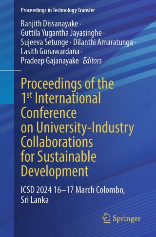 Cover image: Proceedings of the 1st International Conference on University-Industry Collaborations for Sustainable Development 9789819759439