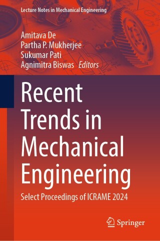 Imagen de portada: Recent Trends in Mechanical Engineering 9789819775347