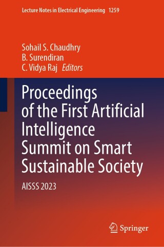 Imagen de portada: Proceedings of the First Artificial Intelligence Summit on Smart Sustainable Society 9789819775910