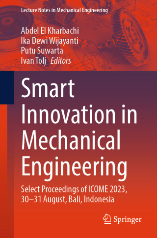 Imagen de portada: Smart Innovation in Mechanical Engineering 9789819778973