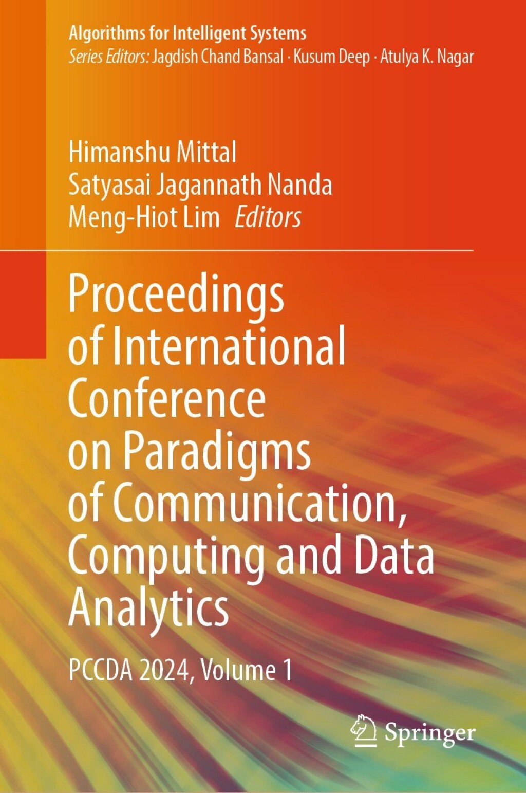 Proceedings of International Conference on Paradigms of Communication, Computing and Data Analytics PCCDA 2024, Volume 1