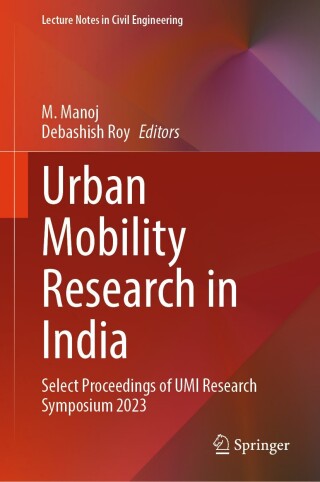 Imagen de portada: Urban Mobility Research in India 9789819781157