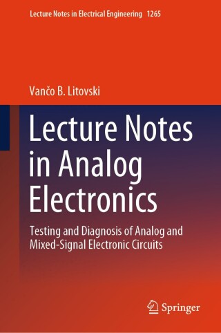 Cover image: Lecture Notes in Analog Electronics 9789819782567