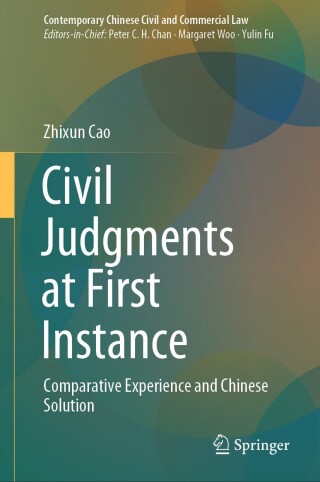 Imagen de portada: Civil Judgments at First Instance 9789819786619