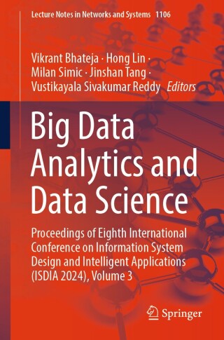 Cover image: Big Data Analytics and Data Science 9789819786657