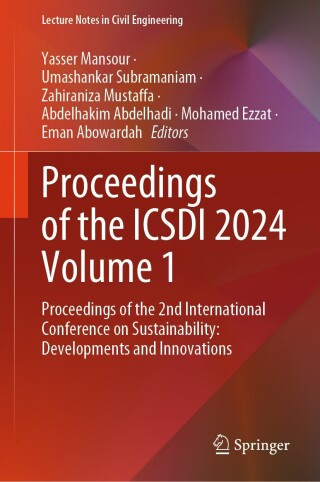 Imagen de portada: Proceedings of the ICSDI 2024 Volume 1 9789819787111