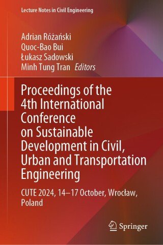 Imagen de portada: Proceedings of the 4th International Conference on Sustainable Development in Civil, Urban and Transportation Engineering 9789819793990