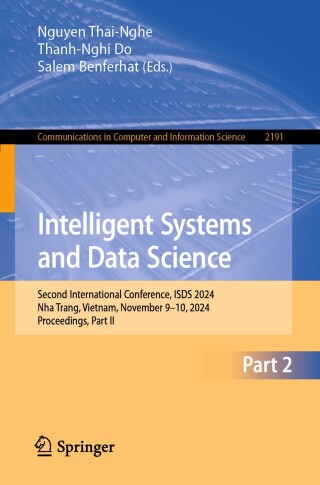 Cover image: Intelligent Systems and Data Science 9789819796151