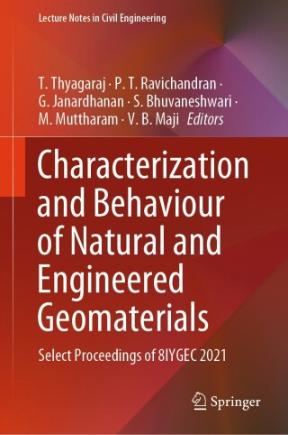 Imagen de portada: Characterization and Behaviour of Natural and Engineered Geomaterials 9789819798223