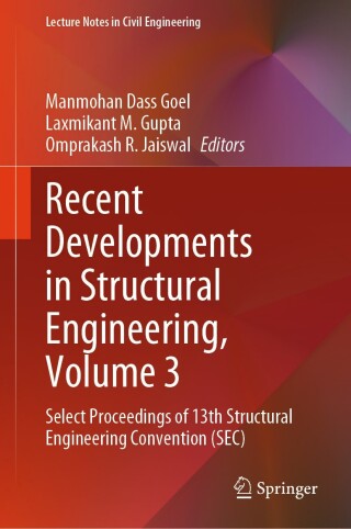 Cover image: Recent Developments in Structural Engineering, Volume 3 9789819798841