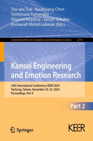 Imagen de portada: Kansei Engineering and Emotion Research 9789819799091