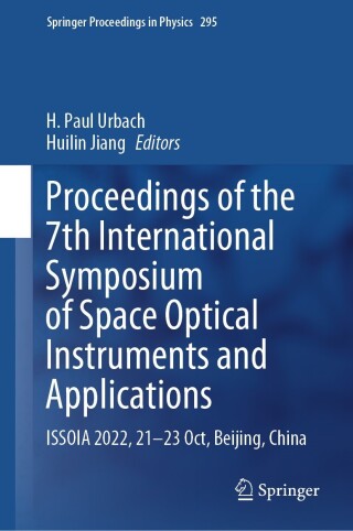 Cover image: Proceedings of the 7th International Symposium of Space Optical Instruments and Applications 9789819940974