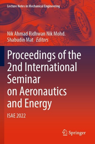 Cover image: Proceedings of the 2nd International Seminar on Aeronautics and Energy 9789819968732