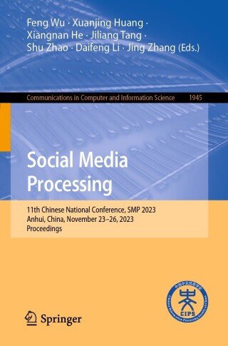 Imagen de portada: Social Media Processing 9789819975952