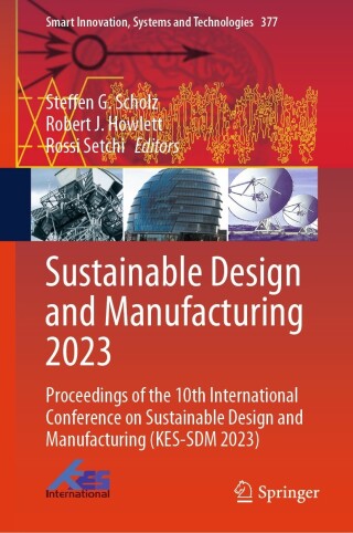 Cover image: Sustainable Design and Manufacturing 2023 9789819981588