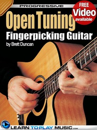 Omslagafbeelding: Open Tuning Fingerstyle Guitar Lessons for Beginners 1st edition