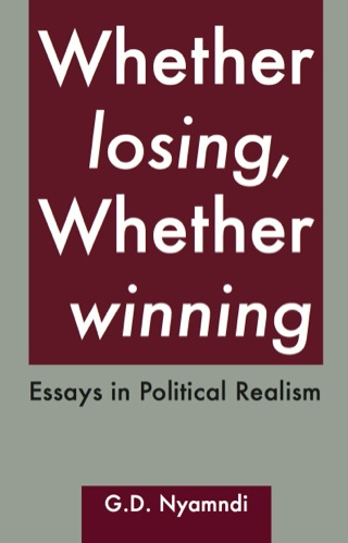 Imagen de portada: Whether Losing, Whether Winning. Essays 1st edition 9789956558520