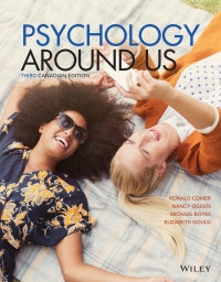 Cover image: Psychology Around Us Third Canadian Edition WileyPLUS Single-term 3rd edition 9781119495680