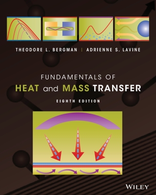 Cover image: Fundamentals of Heat and Mass Transfer, WileyPLUS Single-term 8th edition 9781119498667