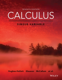 Cover image: Calculus: Single Variable, Seventh Edition WileyPLUS Multi-term 7th edition 9781119499961