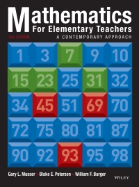 Cover image: Mathematics for Elementary Teachers: A Contemporary Approach, Tenth Edition WileyPLUS Multi-term 10th edition 9781119501022