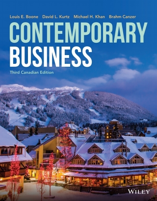 Cover image: Contemporary Business, Canadian Edition WileyPLUS Single-term 3rd edition 9781119501350