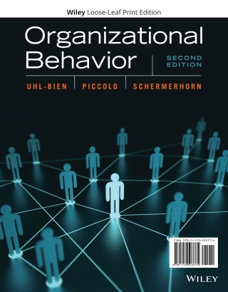 Cover image: Organizational Behavior 2nd Edition WileyPLUS Single-term 2nd edition 9781119503866