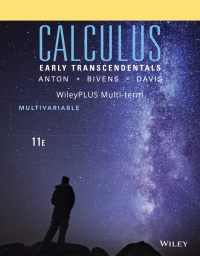 Cover image: Calculus: Multivariable, 11e WileyPLUS Multi-term 11th edition 9781119505105