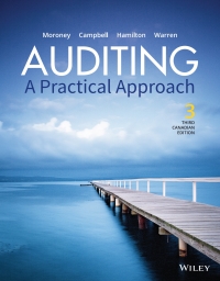 Cover image: Auditing: A Practical Approach, 3rd Canadian Edition WileyPLUS Single-term 3rd edition 9781119566038