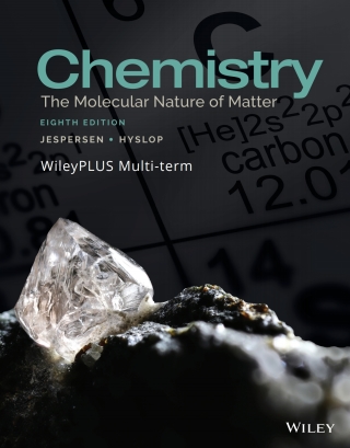 Cover image: Chemistry: The Molecular Nature of Matter, 8e WileyPLUS Multi-term 8th edition 9781119741978