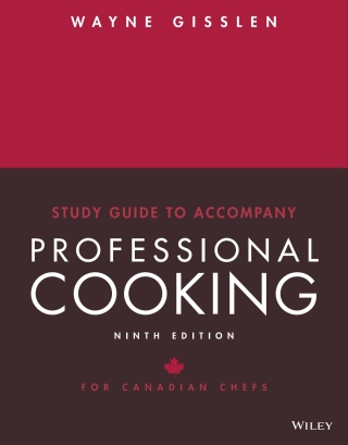 Cover image: Professional Cooking for Canadian Chefs, Ninth Canadian Edition WileyPLUS Single-term 9th edition 9781119770077