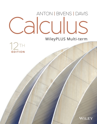 Cover image: Calculus, WileyPLUS Multi-term 12th edition 9781119778158