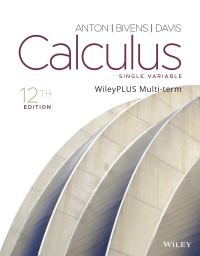 Cover image: Calculus Single Variable, WileyPLUS Multi-term 12th edition 9781119778813