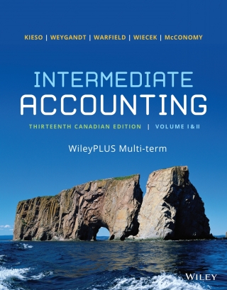 Cover image: Intermediate Accounting, Canadian Edition Volumes 1 and 2, WileyPLUS Multi-term 13th edition 9781119780250