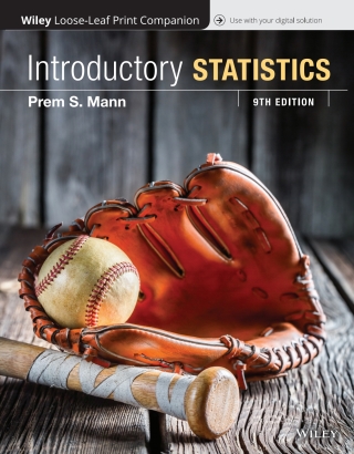 Cover image: Introductory Statistics Ninth Edition WileyPLUS Multi-term 9th edition 9781119782902