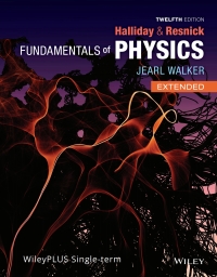 Cover image: Fundamentals of Physics, 12e WileyPLUS Single-term 12th edition 9781119798590
