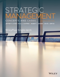 Cover image: Strategic Management: Concepts and Cases, 4e WileyPLUS Single-term 4th edition 9781119804833