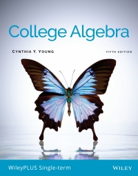 Cover image: College Algebra, 5e WileyPLUS Single-term 5th edition 9781119822608