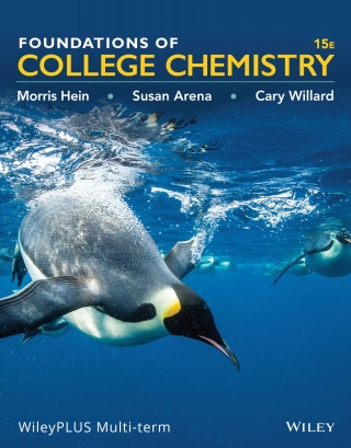 Cover image: Foundations of College Chemistry, 15e WileyPLUS Multi-term 15th edition 9781119862086