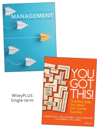Cover image: Management, 5CE  –  You Got This, WileyPLUS Single-term 5th edition 9781119869306