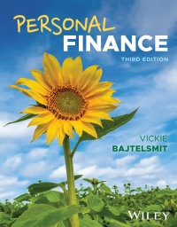 Cover image: Personal Finance, WileyPLUS Single-term 3rd edition 9781394162581