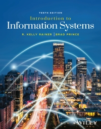 Cover image: Introduction to Information Systems, WileyPLUS Ecommerce Single-term 10th edition 9781394165766