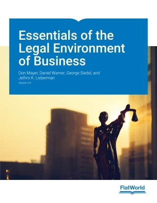 Cover image: Essentials of the Legal Environment of Business v3.0 9798887940946
